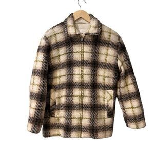 Aritzia Wilfred Free Womens Jacket Size 2/Medium Lyon Wool Plaid Shacket